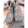 Image 2 : PAIR OF ANTIQUE LEATHER STEEL TOED WORK BOOTS