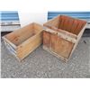 Image 2 : LOT OF 2 VINTAGE WOODEN CRATES (OK JUNIOR APPLES)