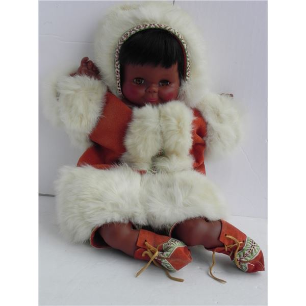 INUIT INDIGENOUS TODDLER PORCELAIN DOLL