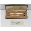 Image 2 : CROSS GOLD FILLED BOXED PERSONALIZED PEN/PENCIL SET