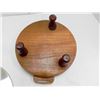 Image 7 : MCM WOODEN TABLE TRIVET WITH ALUMINUM WOODEN HANDLE POT