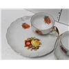 Image 2 : LOT OF 2 VINTAGE JAPAN SNACK PLATE AND TEA CUP SETS LOT 1