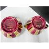 Image 5 : VINTAGE 1940S SUDLOW BURSLEM GOLD AND BURGUNDY CREAMER AND SUGAR SET