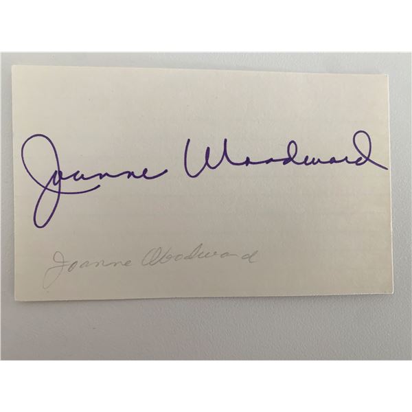 Joanne Woodward original signature