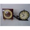 Image 2 : (6) Vintage Clocks and Travel Clocks-some may or may not be working