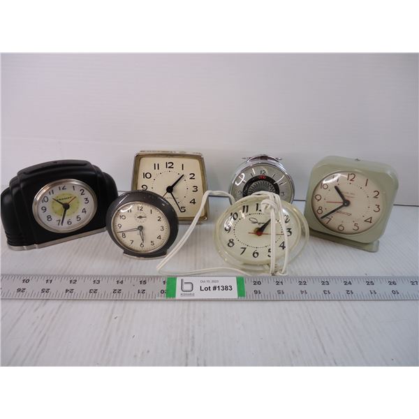 (6) Vintage Clocks -some may or may not be working