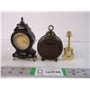 Image 1 : (2) Small Clocks and Clock Piggy Bank
