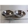 Image 1 : (2x Bid Price) (2) Medium Metal Bowls