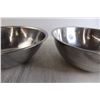 Image 4 : (2x Bid Price) (2) Medium Metal Bowls