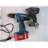 Image 2 : (2) Drills with (2) Batteries and Charger-Charger powers on, batteries untested