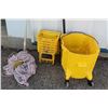 Image 4 : ** Wheeled Plastic Commercial Bucket with Ringer and Mop