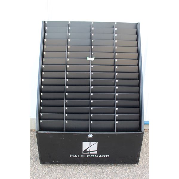 ** Black Wooden Commercial Display Rack on Casters - 23" x 42" x 59" High