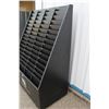Image 4 : ** Black Wooden Commercial Display Rack on Casters - 23" x 42" x 59" High