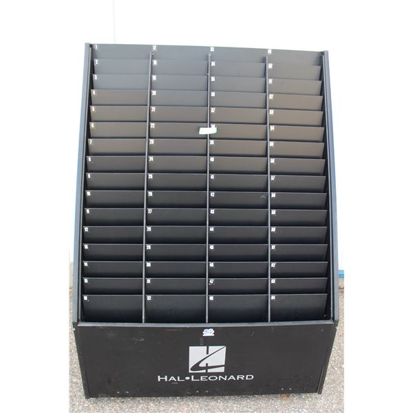 ** Black Wooden Commercial Display Rack on Casters - 23" x 42" x 59" High