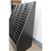 Image 4 : ** Black Wooden Commercial Display Rack on Casters - 23" x 42" x 59" High