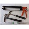 Image 1 : (2) Hammers and a Caulking Gun