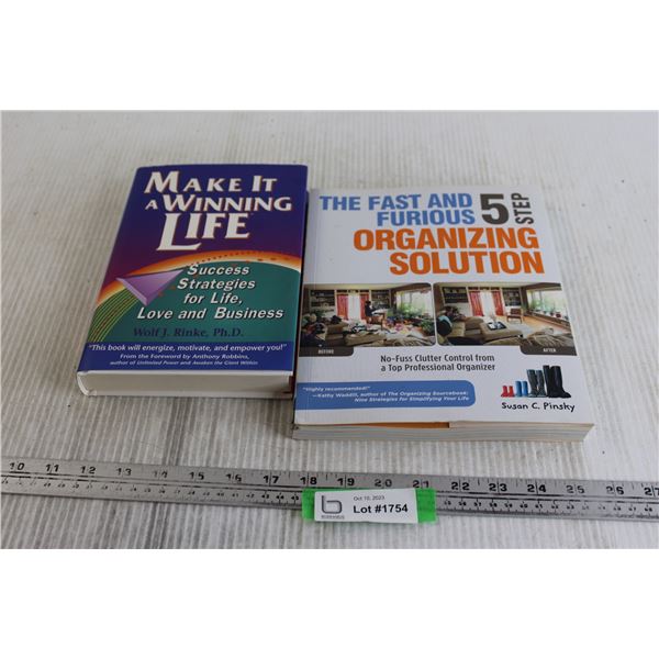 (2) Books - Make It a Winning Life, The Fast and Furious 5-Step Organizing Solution