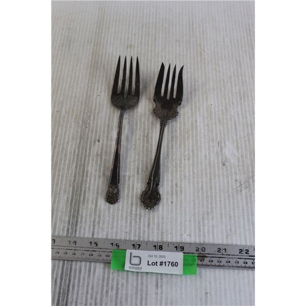 (2) Silverplated Forks