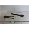 Image 1 : (3) Old Tools - Hanger, Plyers, Wrench