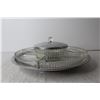 Image 2 : Divided Crystal and Metal Serving Tray