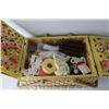 Image 4 : Vintage Sewing Basket of Assorted Sewing Supplies