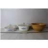 Image 1 : (2) Corningware Casserole Dishes with Lid and Misc. Bowl