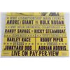 Image 3 : WrestleMania 3 Hogan vs Andre the Giant Poster - 12" x 18"