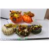 Image 1 : Collection of 5 Fall place setting Pumpkins/ Melons