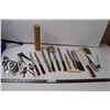 Image 1 : Plethora of Kitchen knives and utensils, meat thermometer