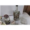 Image 3 : (15+) Mason Jars, Oil and Vinegar Dispenser, Pickle Dish