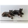 Image 1 : (2) Leopards Statues - Plaster?