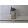 Image 1 : Glass German Stein w/Metal Lid