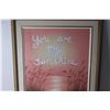 Image 3 : Large You Are My Sunshine Painting - 21" x 26"