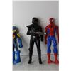 Image 3 : (3) Action Figures - Spiderman, Clone Trooper, Mega Man