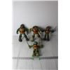 Image 1 : (2x Bid Price) (4) TMNT Action Figures