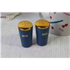 Image 2 : (2) Cups - Hand Painted Ceramic Shell Dish (Made in Japan - Salt & Pepper Shakers - Misc. Items