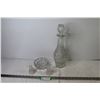 Image 1 : Glass Decanter - Glass Salt & Pepper Shakers - Crystal Bowl