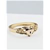 Image 1 : STERLING SILVER YELLOW & PINK GOLD TONE PLATED HEART RING, W/A $855.00, SIZE 8.75