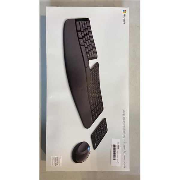 MICROSOFT SCULPT ERGONOMIC DESKTOP KEYBOARD AND MOUSE COMBO