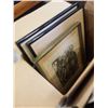 Image 2 : 2 BOXES OF VINTAGE FRAMED SKETCHES