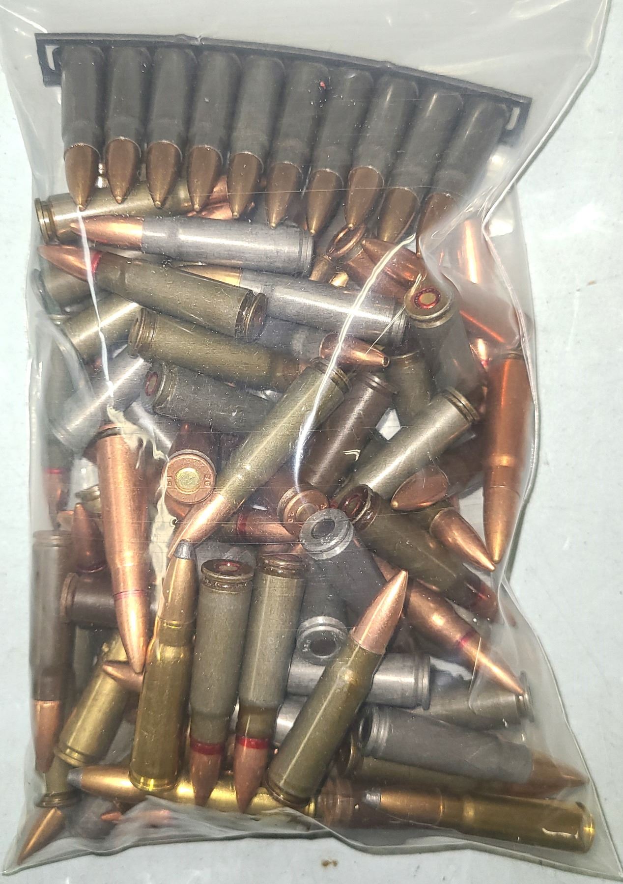 Ac 39 Sim Rounds SKS 7.62 x 39 FMJ Mixed Military Surpus Ammunition - 100 rds