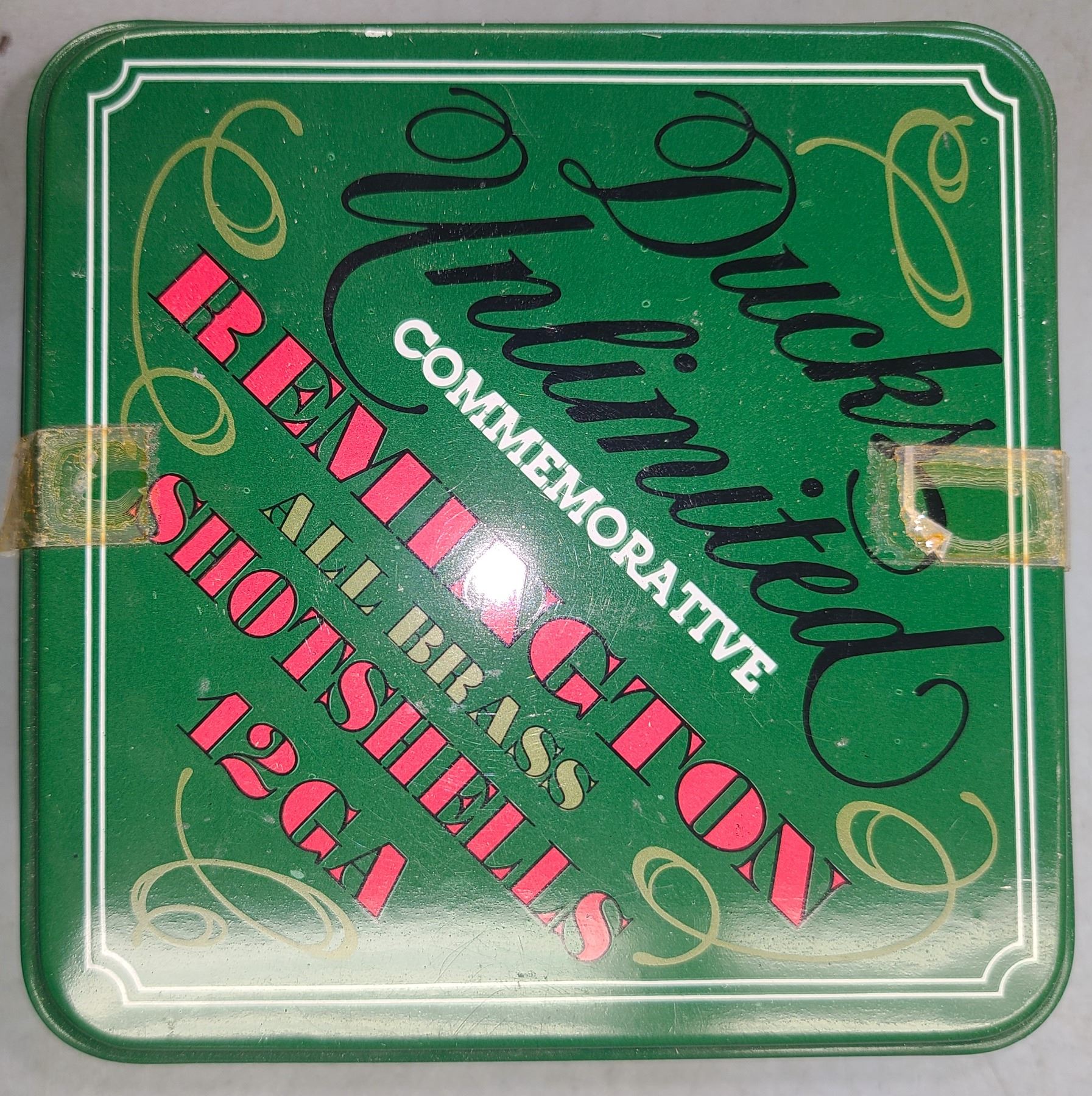 BRASS Case Remington Ducks Unlimited Shotgun Shells - 12 ga in Tin