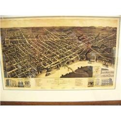 Prospector's Map of 1887 Selma Alabama,18 1/2" x 26"