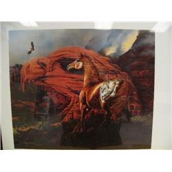 Signed and Numbered Print Image Size 19 1/2" x 23" by Judy Larson "Gone with the Wind" 1406/1500