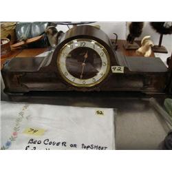 Westminster Chime Mantel Clock in Wood Case  26" long x 9 1/2" JUNGHUN