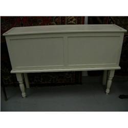 White Wood Blanket Box