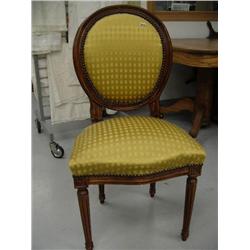 Set of Eight Balloon Back Chairs Hardwood and in Good Condition