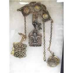 ornate silver chains - (74)