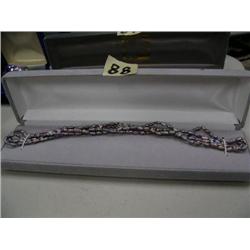 Black Fresh water pear necklace - (74)