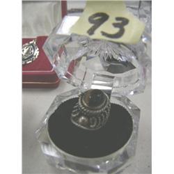 Tiger eye & Sterling silver Ring - (74)